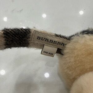 Burberry Cream and Black Earmuffs